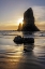 Picture of HAYSTACK ROCK PINNACLES AT LOW TIDE IN CANNON BEACH-OREGON-USA