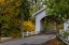 Picture of HANNAH COVERED BRIDGE SPANS THOMAS CREEK IN LINN COUNTY-OREGON-USA