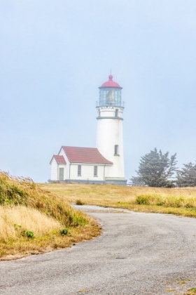 Picture of USA-OREGON-PORT ORFORD CAPE BLANCO LIGHTHOUSE ON A FOGGY MORNING