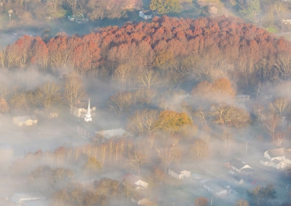 Picture of USA-TENNESSEE CHURCH STEEPLE RISES ABOVE FOG