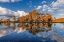 Picture of BALD CYPRESS TREES IN AUTUMN REFLECTED ON LAKE CADDO LAKE-UNCERTAIN-TEXAS