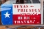 Picture of BANDERA-TEXAS-USA-TEXAS FRIENDLY SIGN IN THE TEXAS HILL COUNTRY