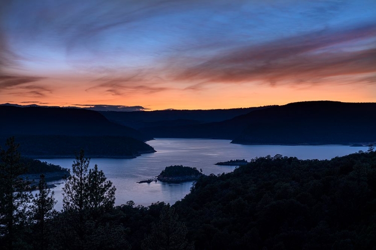 Picture of USA-UTAH SUNSET ON FLAMING GORGE RESERVOIR