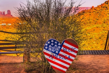 Picture of GOD BLESS AMERICA SIGN-MONUMENT VALLEY-UTAH