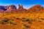 Picture of COLORFUL SITTING HEN BUTTE ROCK FORMATION-MONUMENT VALLEY-UTAH