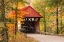 Picture of USA-VERMONT-STOWE-STERLING VALLEY ROAD COVERED BRIDGE IN FALL FOLIAGE