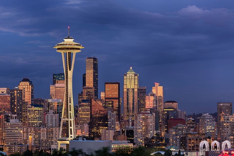 Picture of SEATTLE SKYLINE AT DUSK-SEATTLE-WASHINGTON STATE