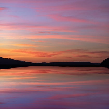 Picture of USA-WASHINGTON STATE-SEABECK COMPOSITE SUNSET OVER HOOD CANAL