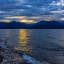Picture of USA-WASHINGTON STATE-SEABECK HOOD CANAL AND OLYMPIC MOUNTAINS SUNSET