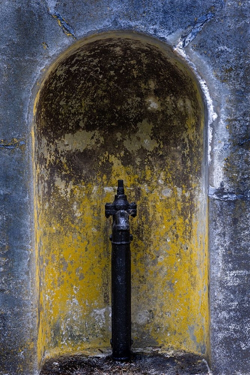 Picture of USA-WASHINGTON STATE-FORT FLAGLER STATE PARK DETAIL OF WEATHERED ALCOVE