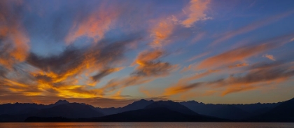 Picture of USA-WASHINGTON STATE-SEABECK PANORAMIC SUNSET ON HOOD CANAL