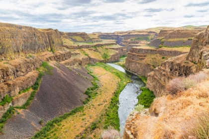 Picture of PALOUSE FALLS STATE PARK-WASHINGTON STATE-USA-THE PALOUSE RIVER CANYON IN PALOUSE FALLS STATE PARK
