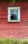 Picture of LATAH-WASHINGTON STATE-USA-WINDOW ON THE WALL OF AN OLD RED BARN
