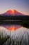 Picture of USA-WASHINGTON STATE-SUNSET ON MT-ADAMS REFLECTING IN LAKE TAKHLAKH