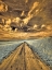 Picture of USA-WASHINGTON STATE-PALOUSE-BACKCOUNTRY ROAD THROUGH CANOLA FIELD AND CLOUDS