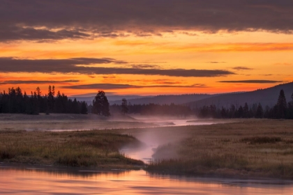 Picture of MADISON RIVER AT SUNRISE-YELLOWSTONE NATIONAL PARK-WYOMING