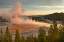 Picture of ELEVATED SUNRISE VIEW OF GRAND PRISMATIC SPRING AND COLORFUL BACTERIAL MAT-YELLOWSTONE NATIONAL PARK