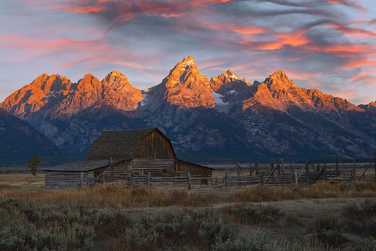 Picture of HISTORICAL MOULTON BARN AT SUNRISE-GRAND TETON NATIONAL PARK-WYOMING