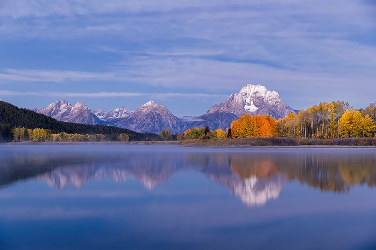 Picture of AUTUMN VIEW OF MOUNT MORAN AND SNAKE RIVER-GRAND TETON NATIONAL PARK-WYOMING