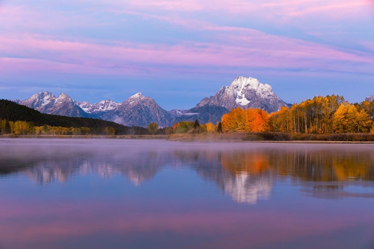 Picture of AUTUMN VIEW OF MOUNT MORAN AND SNAKE RIVER-GRAND TETON NATIONAL PARK-WYOMING