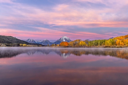 Picture of AUTUMN VIEW OF MOUNT MORAN AND SNAKE RIVER-GRAND TETON NATIONAL PARK-WYOMING