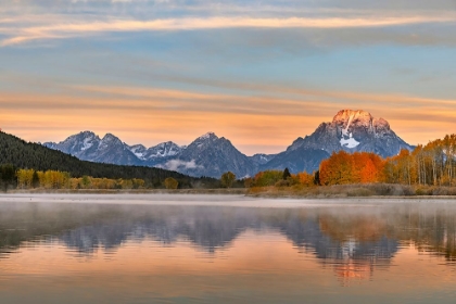 Picture of AUTUMN VIEW OF MOUNT MORAN AND SNAKE RIVER-GRAND TETON NATIONAL PARK-WYOMING