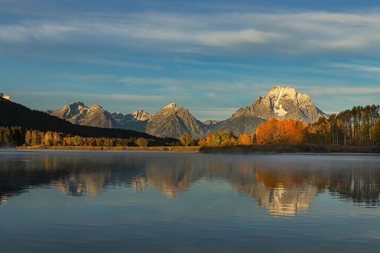 Picture of AUTUMN VIEW OF MOUNT MORAN AND SNAKE RIVER-GRAND TETON NATIONAL PARK-WYOMING