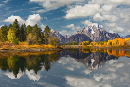 Picture of AUTUMN VIEW OF MOUNT MORAN AND SNAKE RIVER-GRAND TETON NATIONAL PARK-WYOMING