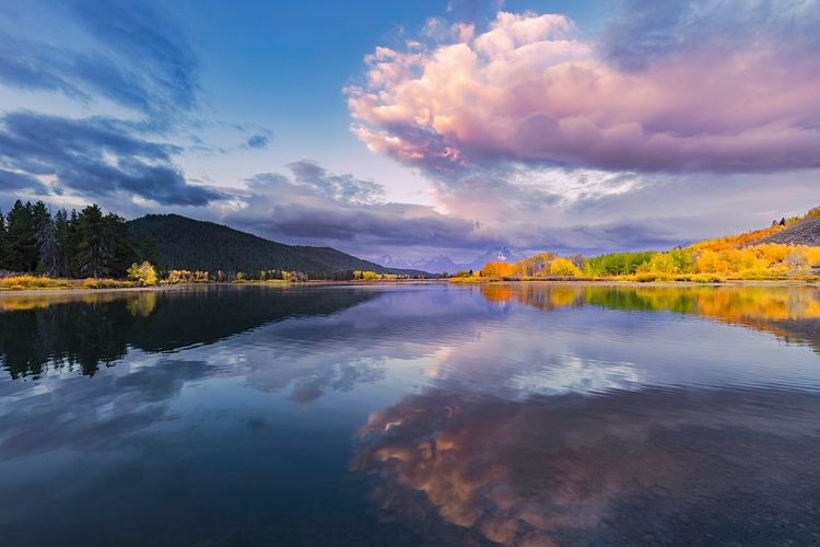 Picture of SUNRISE ON TETON RANGE-FROM OXBOW BEND-GRAND TETON NATIONAL PARK-WYOMING