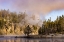 Picture of MORNING MIST ON YELLOWSTONE RIVER-YELLOWSTONE NATIONAL PARK-WYOMING