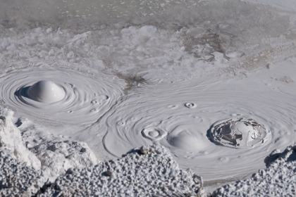 Picture of USA-WYOMING-YELLOWSTONE NATIONAL PARK-ATRISTS PAINTPOTS-BOILING HOT MUD POTS