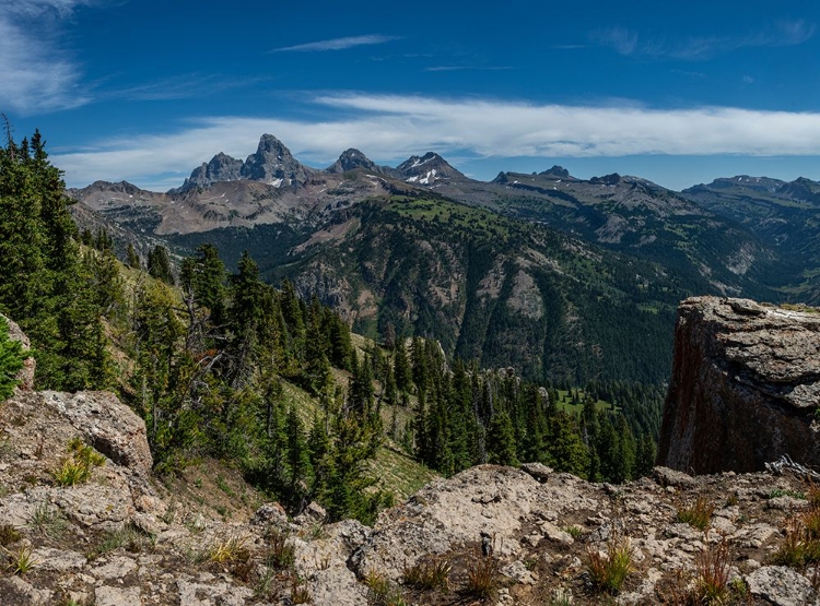 Picture of USA-WYOMING-VIEW OF GRAND TETON AND NATIONAL PARK FROM WEST-JEDEDIAH SMITH WILDERNESS