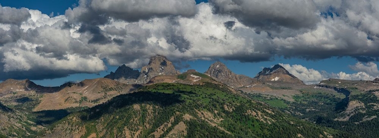 Picture of USA-WYOMING-PANORAMIC OF GRAND TETON AND TETON RANGE FROM WEST SIDE