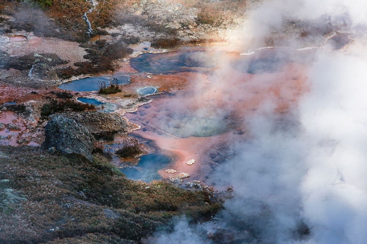 Picture of YELLOWSTONE NATIONAL PARK-USA-WYOMING ARTISTS PAINTPOTS