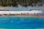 Picture of YELLOWSTONE NATIONAL PARK-USA-WYOMING GRAND PRISMATIC SPRING WITH TOURIST