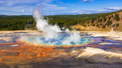 Picture of GRAND PRISMATIC SPRING-YELLOWSTONE NATIONAL PARK-WYOMING-USA