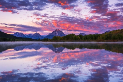 Picture of DAWN LIGHT OVER THE TETONS FROM OXBOW BEND-GRAND TETON NATIONAL PARK-WYOMING-USA