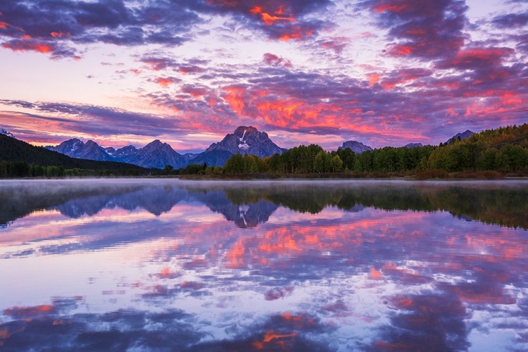 Picture of DAWN LIGHT OVER THE TETONS FROM OXBOW BEND-GRAND TETON NATIONAL PARK-WYOMING-USA