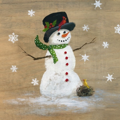 Picture of WOODEN SNOWMAN I