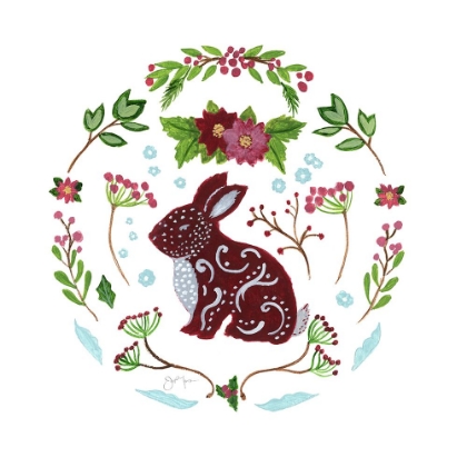 Picture of CHRISTMAS FOLK RABBIT