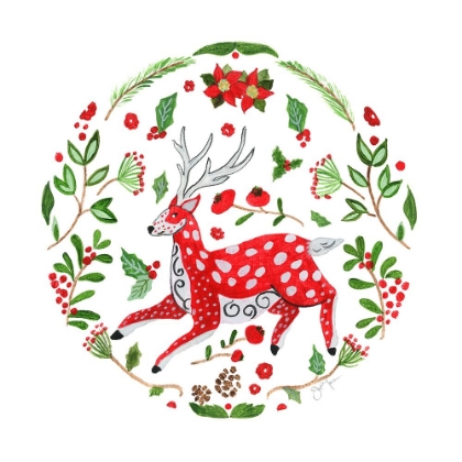 Picture of CHRISTMAS FOLK DEER