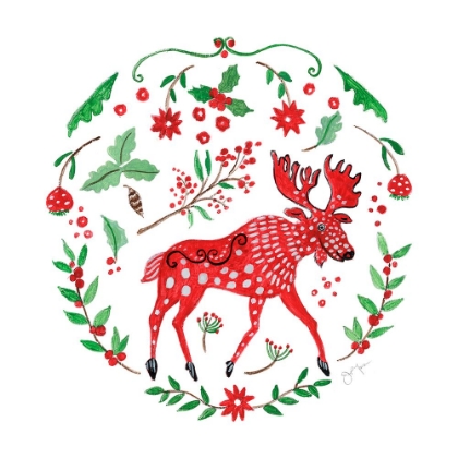Picture of CHRISTMAS FOLK MOOSE