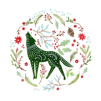 Picture of CHRISTMAS FOLK WOLF