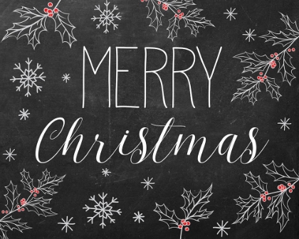 Picture of MERRY CHRISTMAS CHALKBOARD