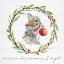 Picture of FARMHOUSE CHRISTMAS BUNNY