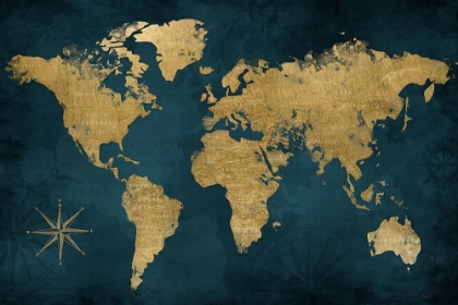 Picture of NAVY GOLD MAP