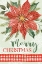 Picture of POINSETTIA MERRY CHRISTMAS 