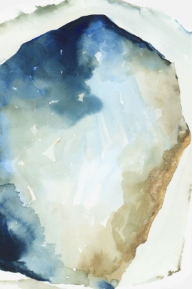 Picture of SHAPES OF BLUE WATERCOLOR II