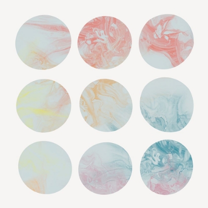 Picture of PASTEL DIPPED CIRCLES II