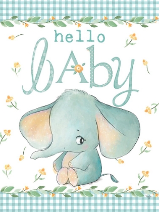 Picture of HELLO BABY ELEPHANT BLUE